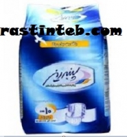 پوشک بزرگسال چسبی پنبه ریز سایز لارج 10تایی