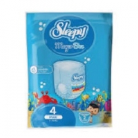 پوشک استخری ضد آب اسلیپی sleepy سایز4 بسته های 15 تایی
