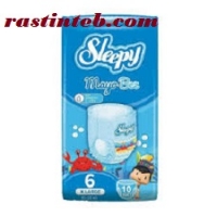 پوشک استخری ضد آب اسلیپی Sleepy سایز6 بسته های 10 تایی