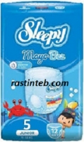 پوشک استخری ضد آب اسلیپی sleepy سایز5 بسته های 12تایی