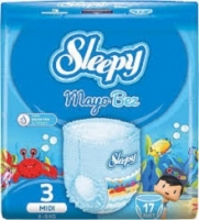 پوشک استخری ضد آب اسلیپی sleepy سایز3 بسته های 17تایی