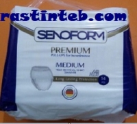 پوشک بزرگسال شورتی سنوفرم senoform سایز مدیوم کارتن 6 بسته ای 