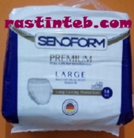 پوشک بزرگسال شورتی سنوفرم senoform سایز لارج کارتن 6 بسته ای