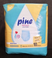 پوشک بزرگسال شورتی پاین pine سایز مدیوم 10تایی 